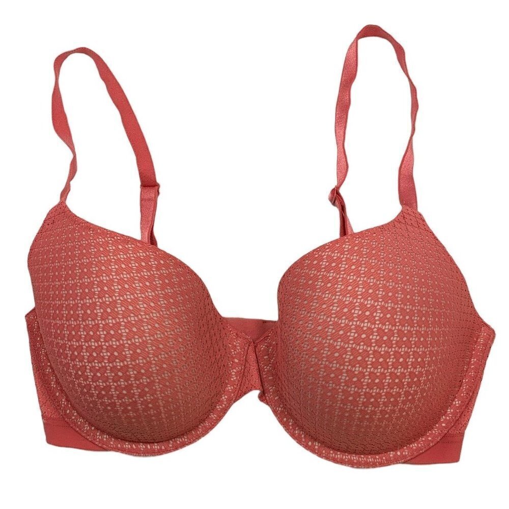 VICTORIA'S SECRET Pink Lace Underwire Bra Size 32DD